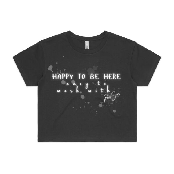 Peppy Smears HAPPY cropped tee Thumbnail